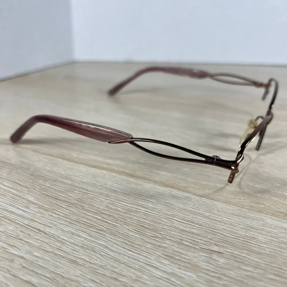 Sophia Loren M210 Zyloware Eyeglasses Frames Only Plum Burgundy 52-17-135